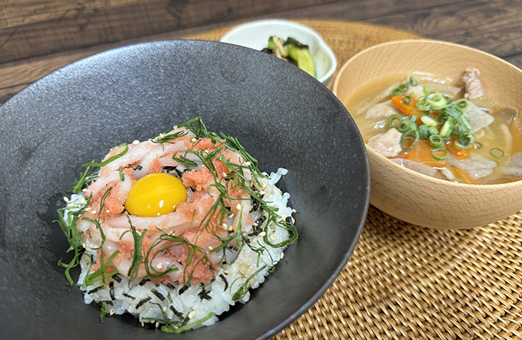 イカ明太丼
