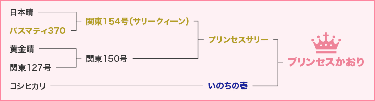 プリンセスかおり系統図